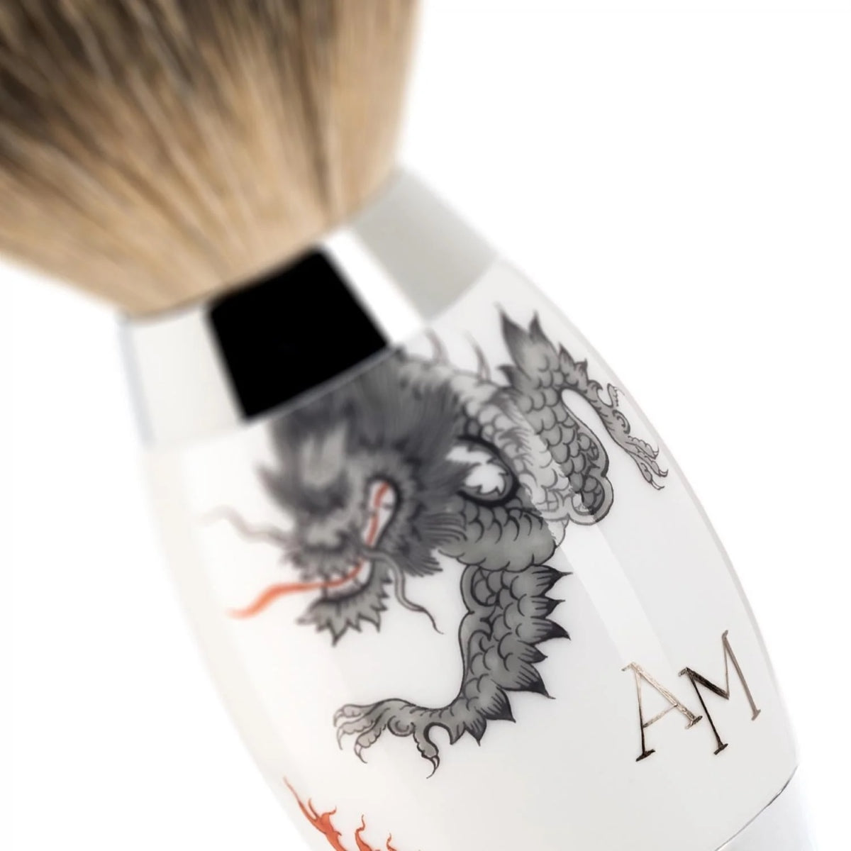 MUHLE EDITION MEISSEN Silvertip Badger Shaving Brush, Monogrammed.