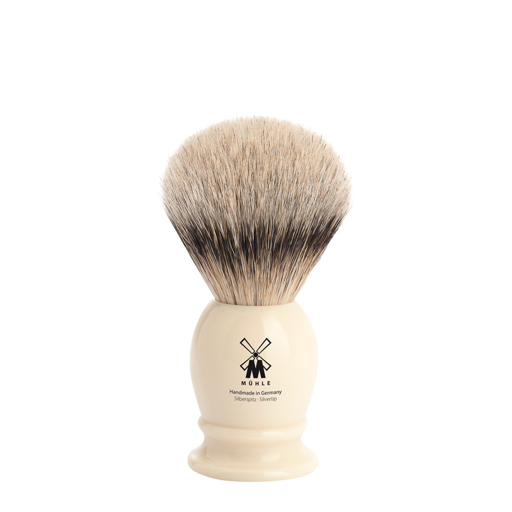 Small Faux Ivory Silvertip Badger Shaving Brush