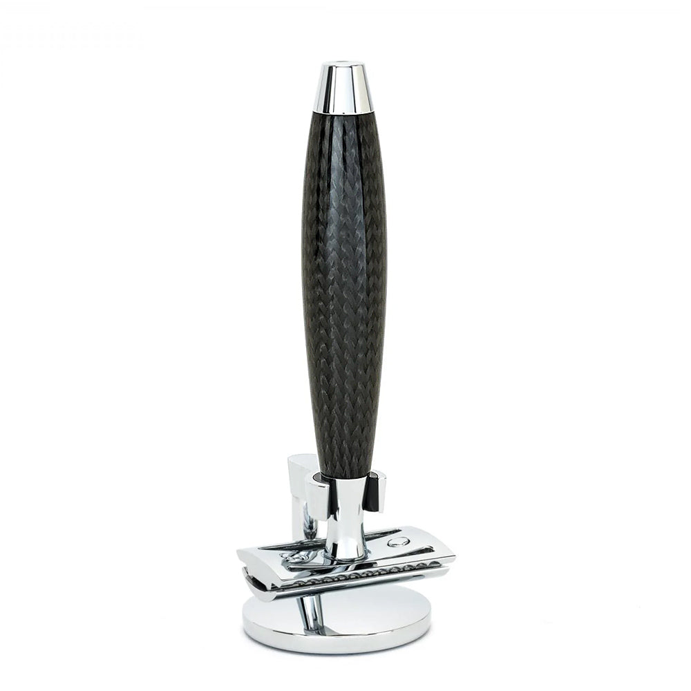 MUHLE EDITION Carbon Handle Closed Comb Safety Razor