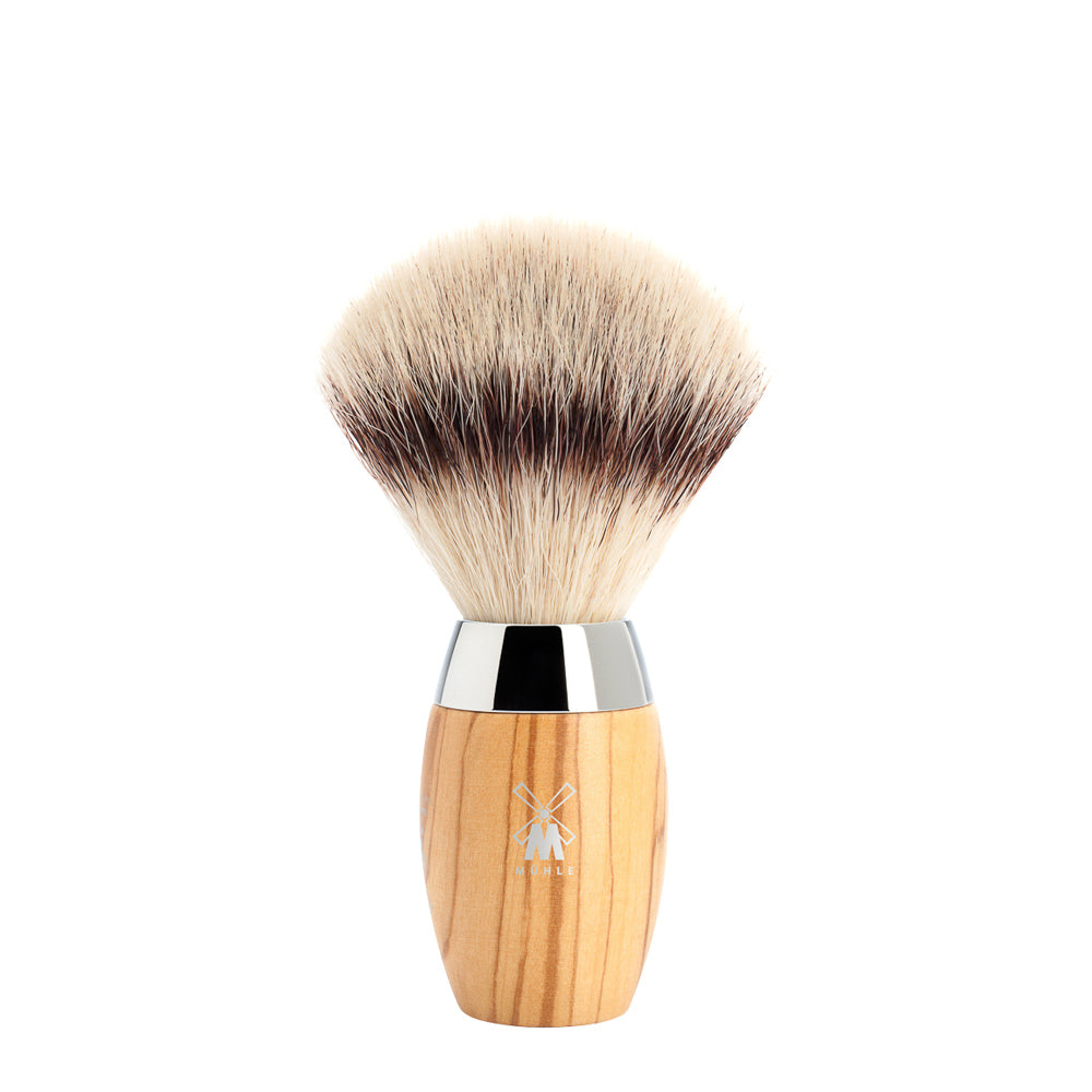MUHLE KOSMO Olive Wood Silvertip Fibre Shaving Brush