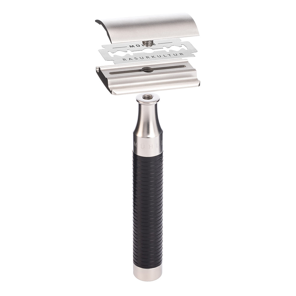 MUHLE ROCCA Steel and Black Safety Razor 