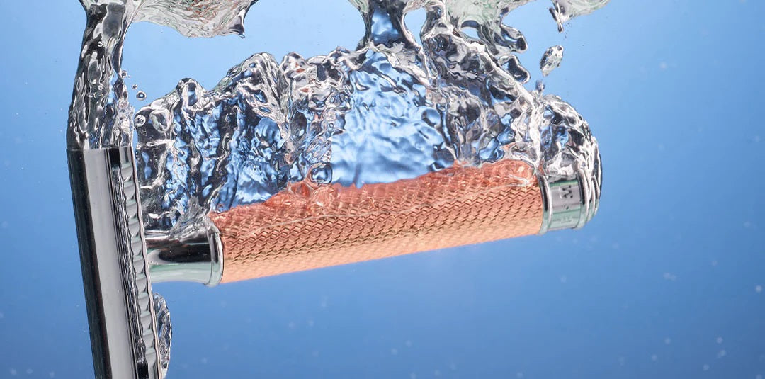 MÜHLE TRADITIONAL Rose Gold R89 Safety Razor - Closed Comb