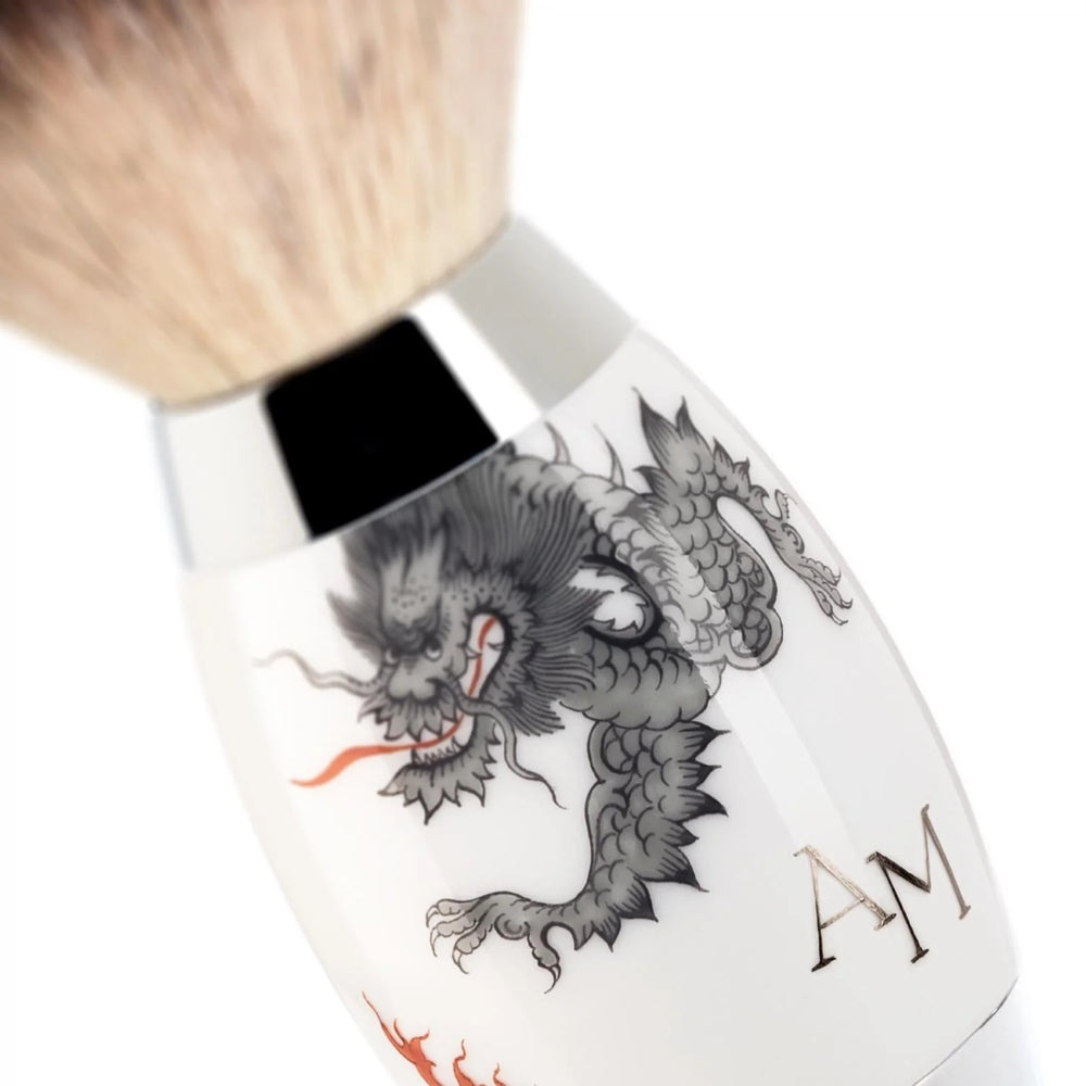 
                  
                    MUHLE EDITION MEISSEN Silvertip Fibre Shaving Brush, Monogrammed.
                  
                