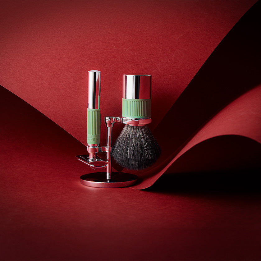 MÜHLE NEO Shaving Set in Salvia Green