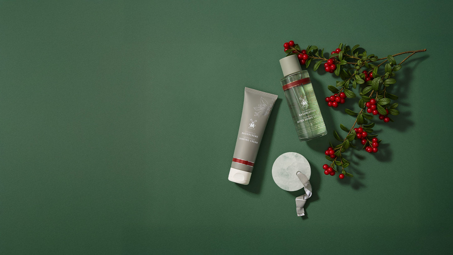 MÜHLE Sandalwood Shave Care and Alum Stone