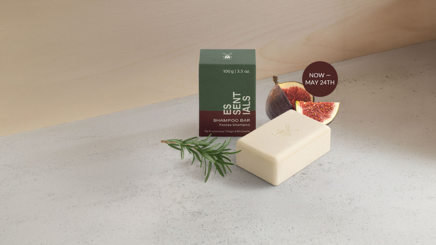 MÜHLE ESSENTIALS Fig & Rosemary Shampoo Bar (100g)