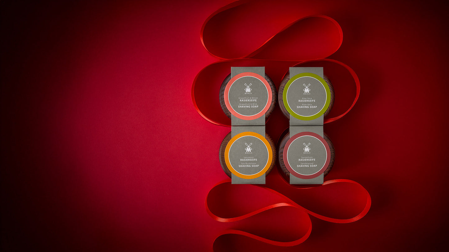 MÜHLE SHAVE CARE Ash Wooden Bowl and Shaving Soap (65g)