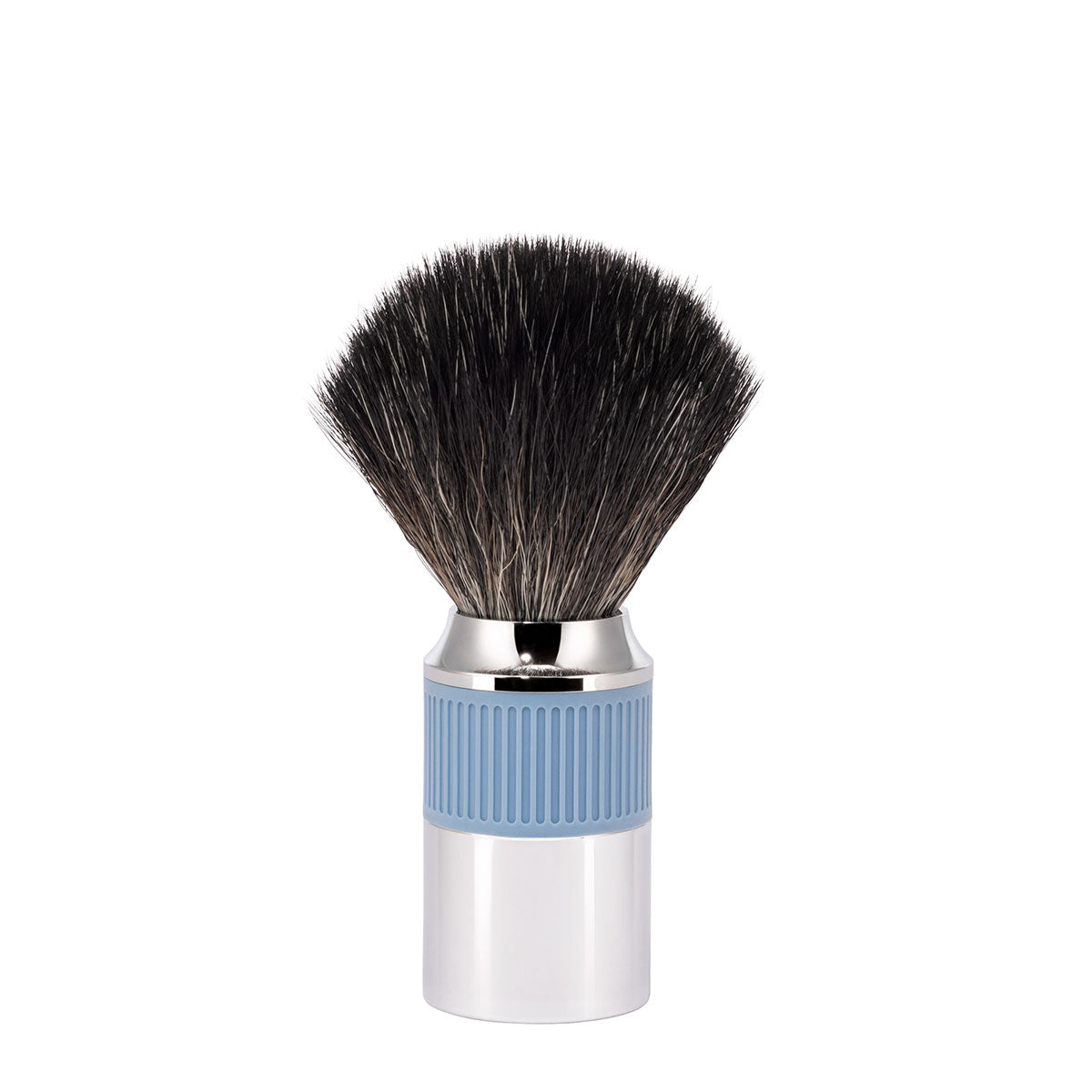 MÜHLE NEO Black Fibre Shaving Brush in Glacier Blue