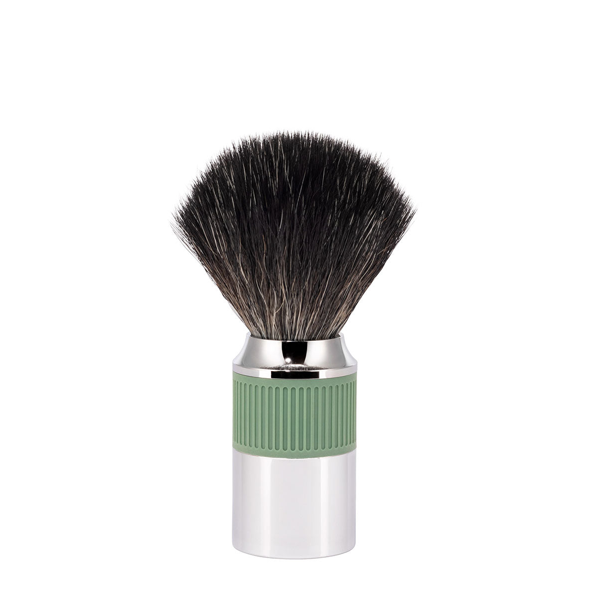 MÜHLE NEO Black Fibre Shaving Brush in Salvia Green