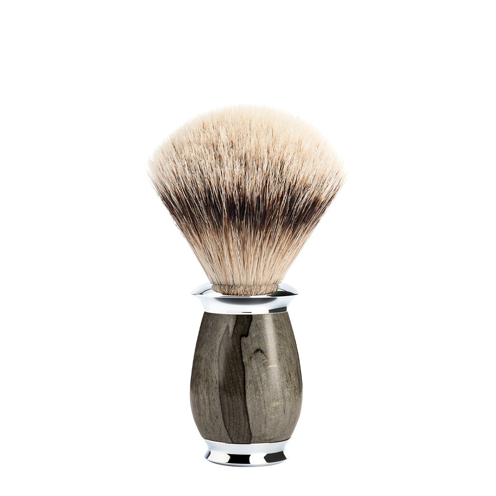 MÜHLE PURIST Grained Beech Silvertip Badger Shaving Brush
