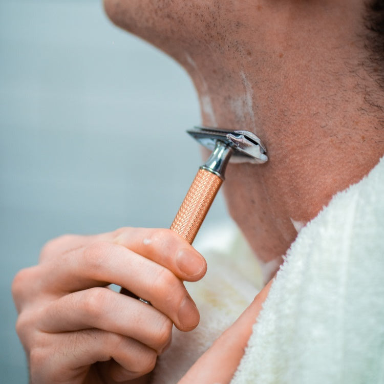 Shaving with a safety razor