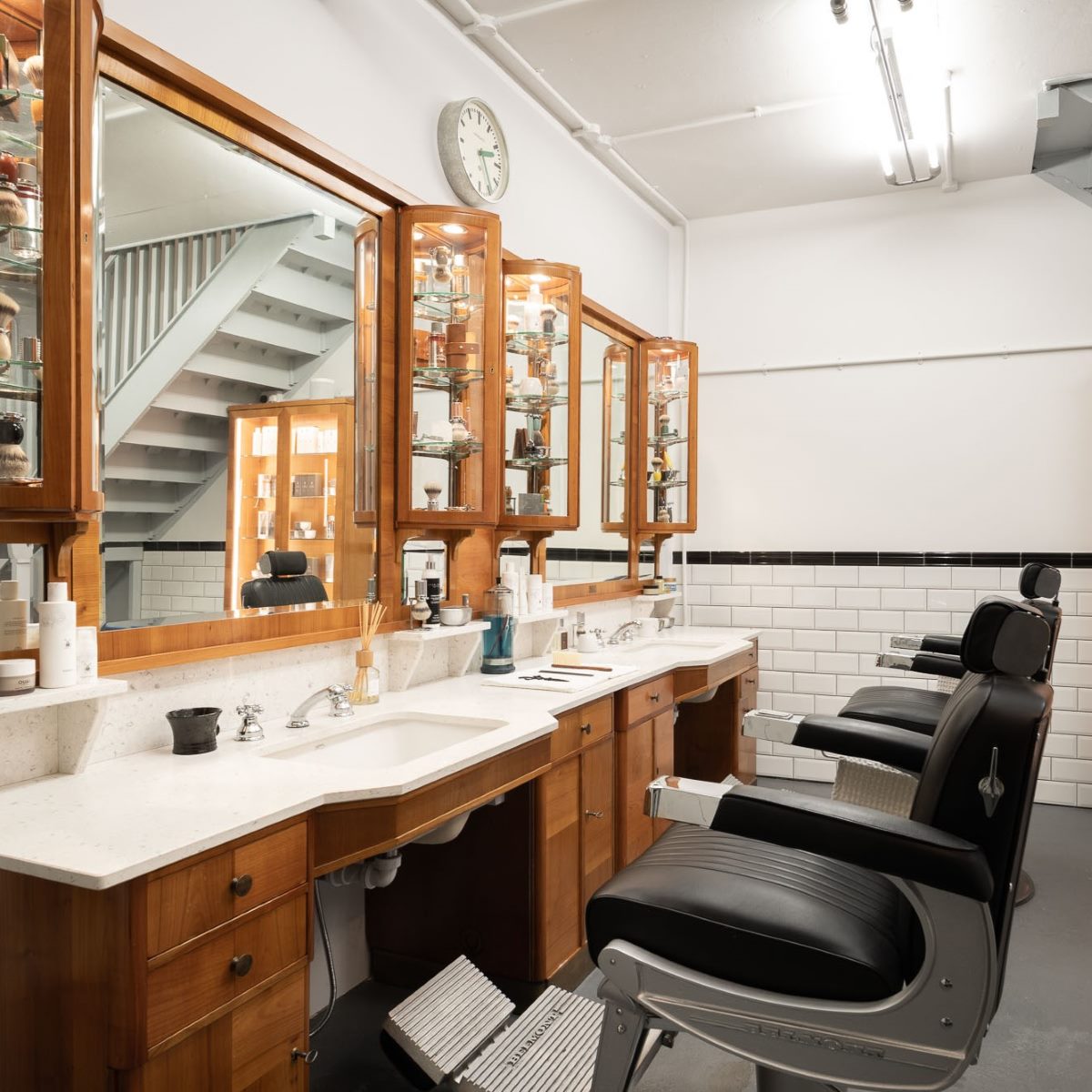 The MÜHLE Barbershop in Carnaby, Soho