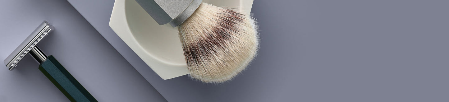 Muhle HEXAGON razors and shaving brushes