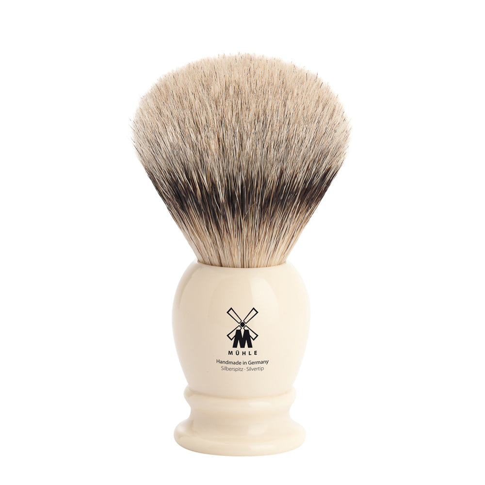MUHLE CLASSIC Large Faux Ivory Silvertip Badger Shaving Brush