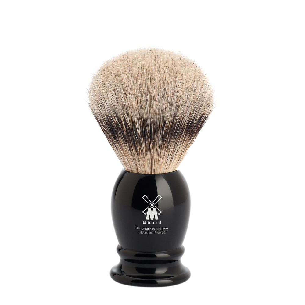 MUHLE CLASSIC Medium Black Silvertip Badger Shaving Brush