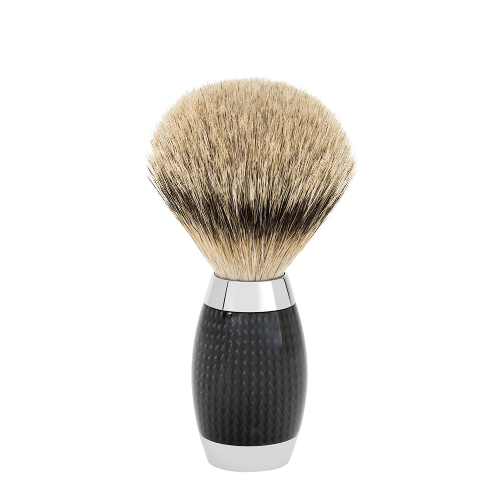 MUHLE EDITION Carbon Silvertip Badger Hair Shaving Brush