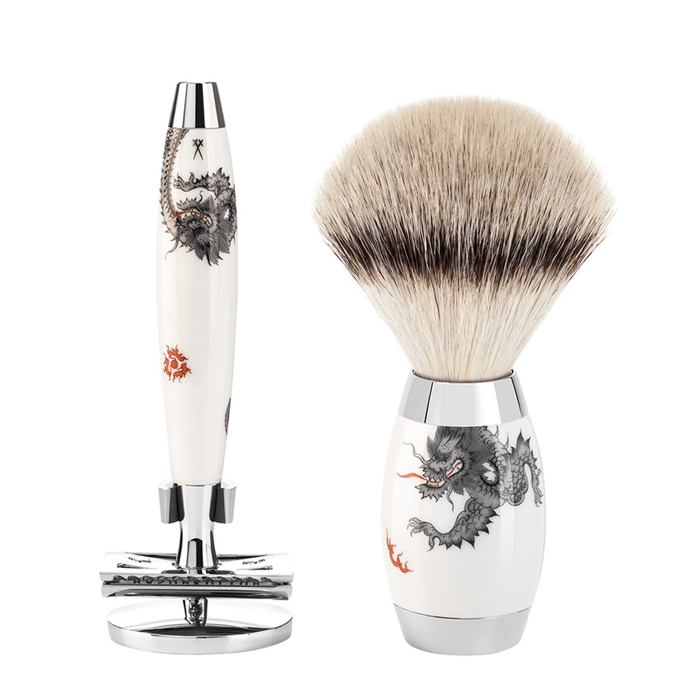 MUHLE EDITION MEISSEN Vegan Shaving Brush and Safety Razor Set