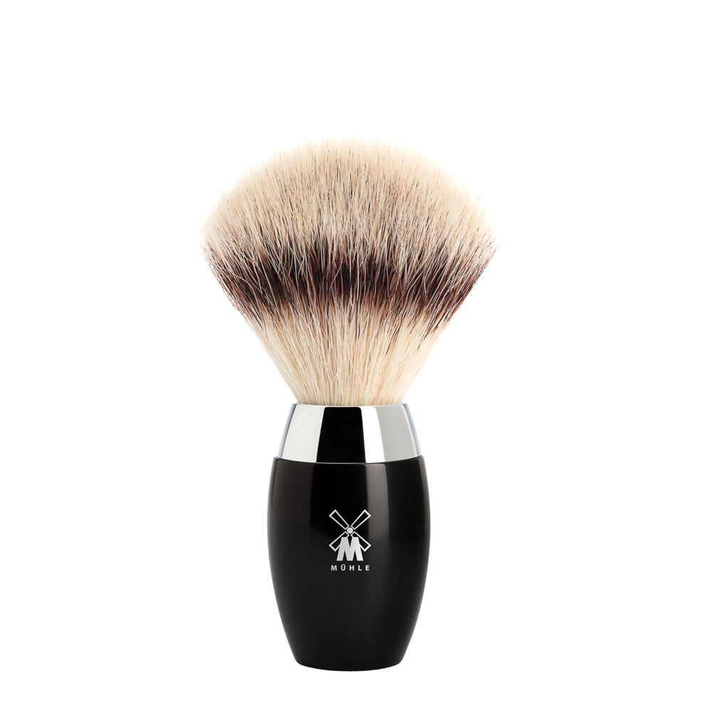 MUHLE KOSMO Black Silvertip Fibre Shaving Brush