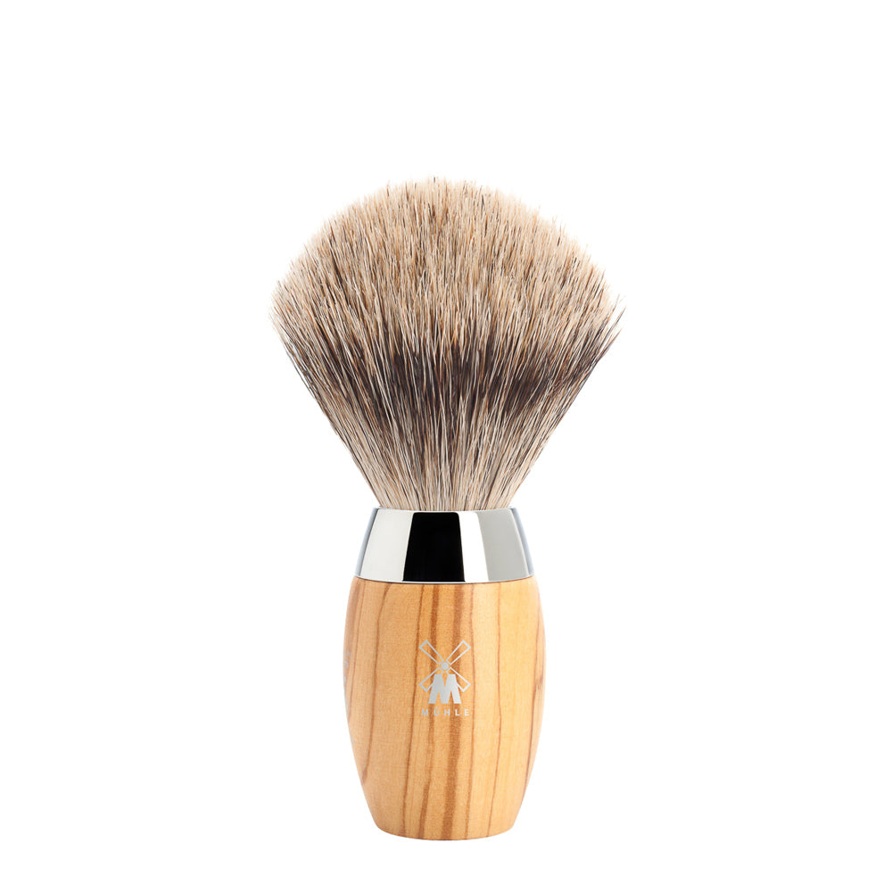 MUHLE KOSMO Olive Wood Fine Badger Shaving Brush