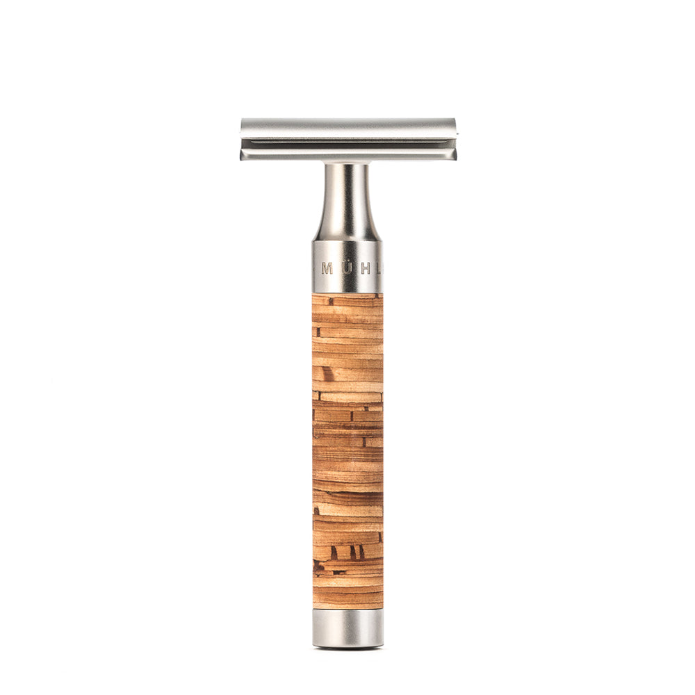 MÜHLE ROCCA Stainless Steel and Birch Bark Closed Comb Safety Razor