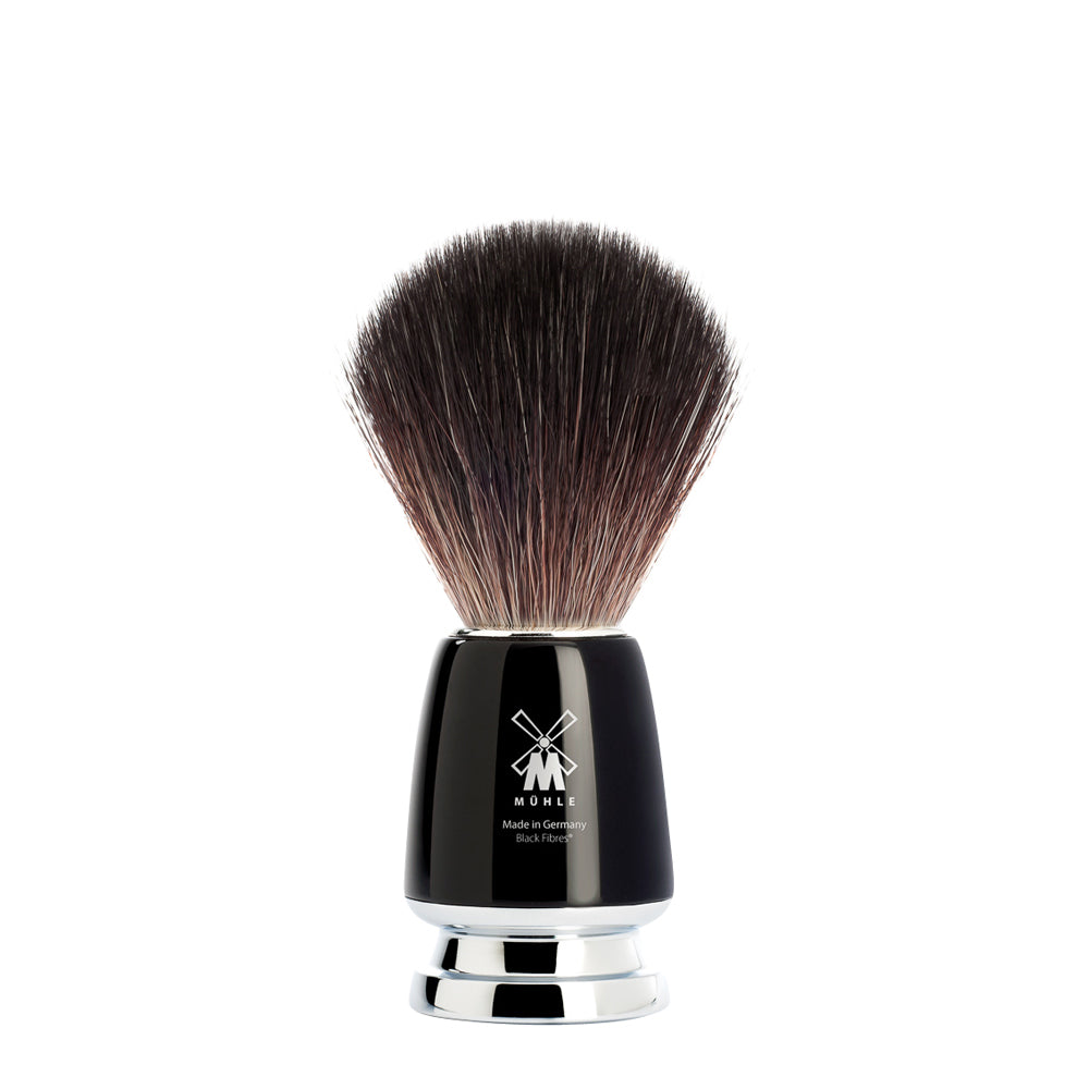 MUHLE RYTMO Black Synthetic Fibre Shaving Brush in Black