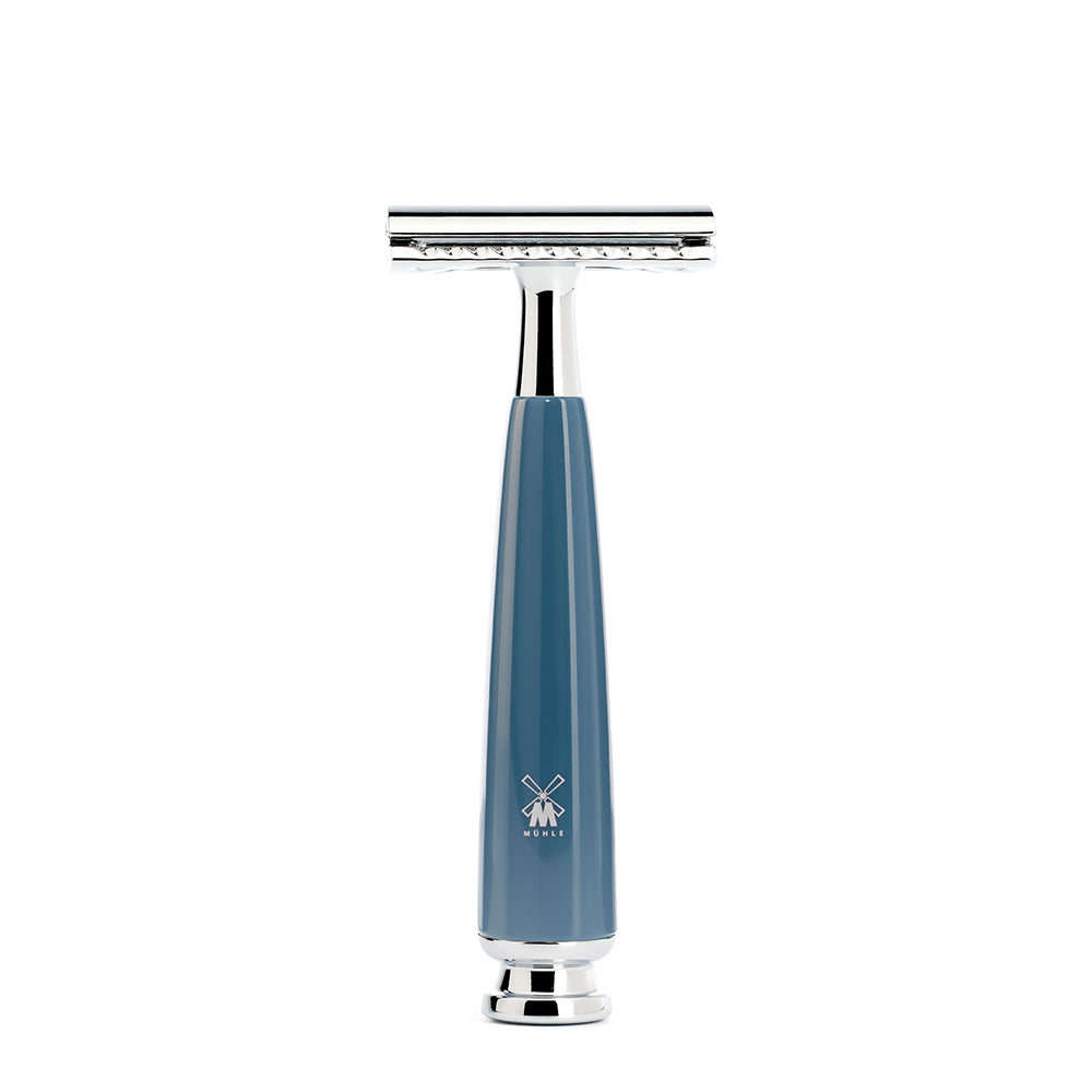 MUHLE RYTMO Petrol Blue Closed Comb Safety Razor