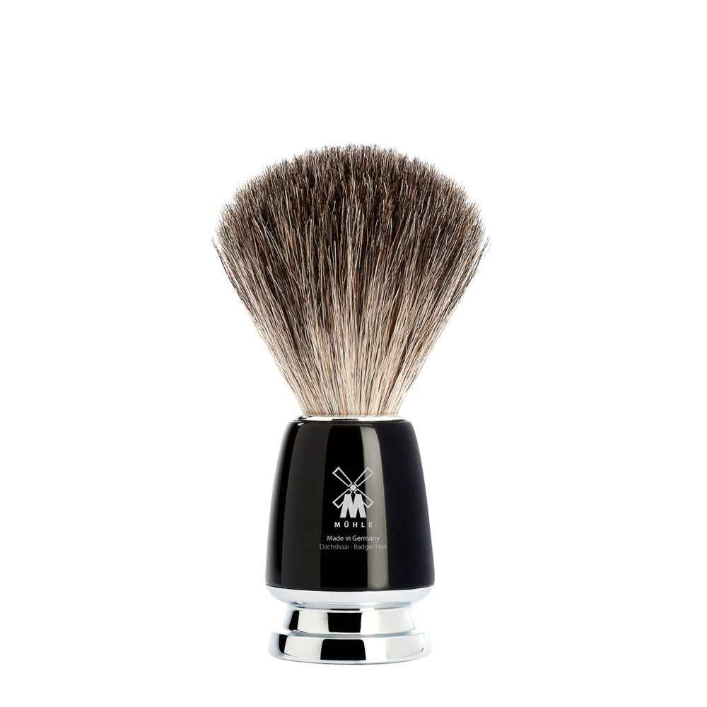 MUHLE RYTMO Pure Badger Shaving Brush in Black