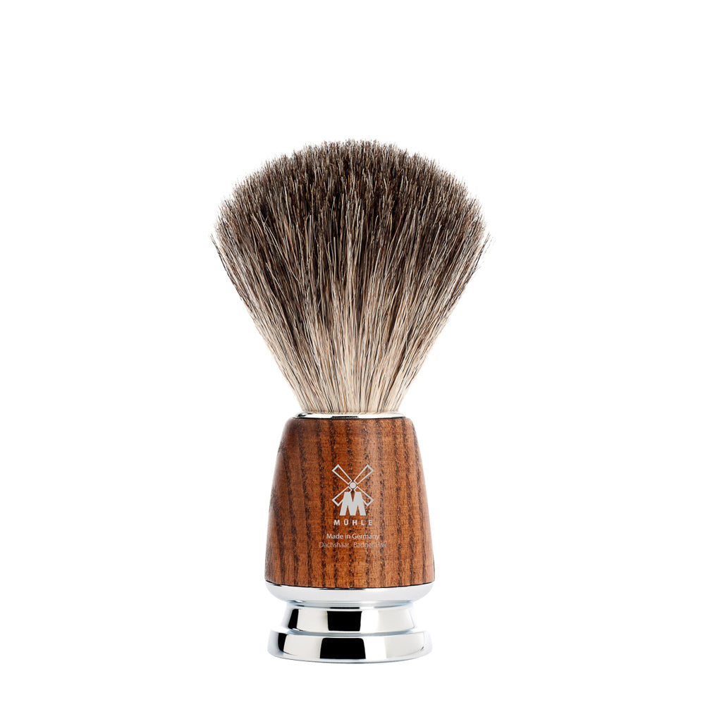 MUHLE RYTMO Steamed Ash Pure Badger Shaving Brush