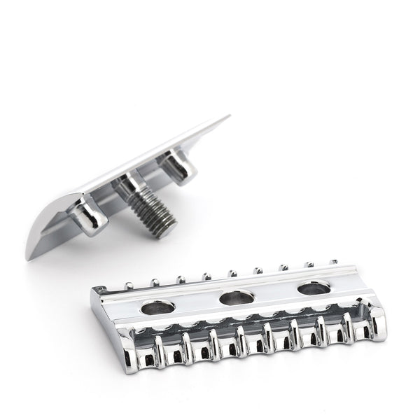安全剃刀 ステンレススチール メタリック仕上げ MUHLE MUHLE-Replacement-R89-Open-