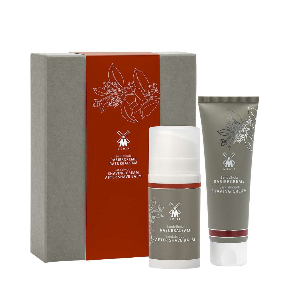 MUHLE SHAVE CARE Sandalwood Shaving Cream &amp; Aftershave Gift Set