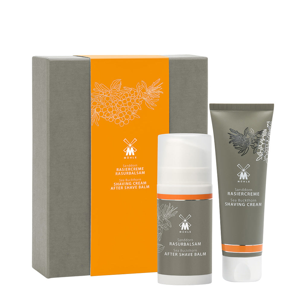 MUHLE SHAVE CARE Sea Buckthorn Shaving Cream &amp; Aftershave Gift Set