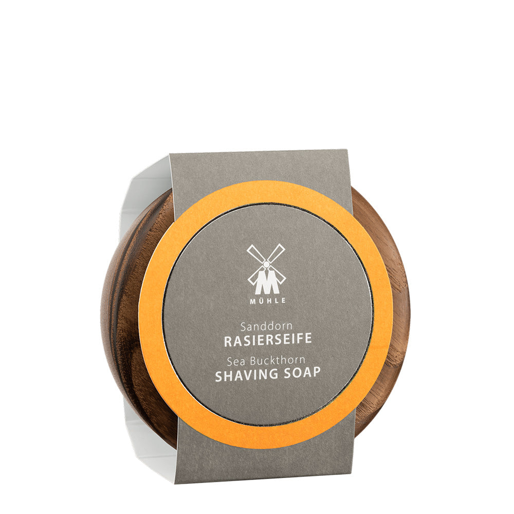MUHLE SHAVE CARE Wooden Bowl and Sea Buckthorn Shaving Soap