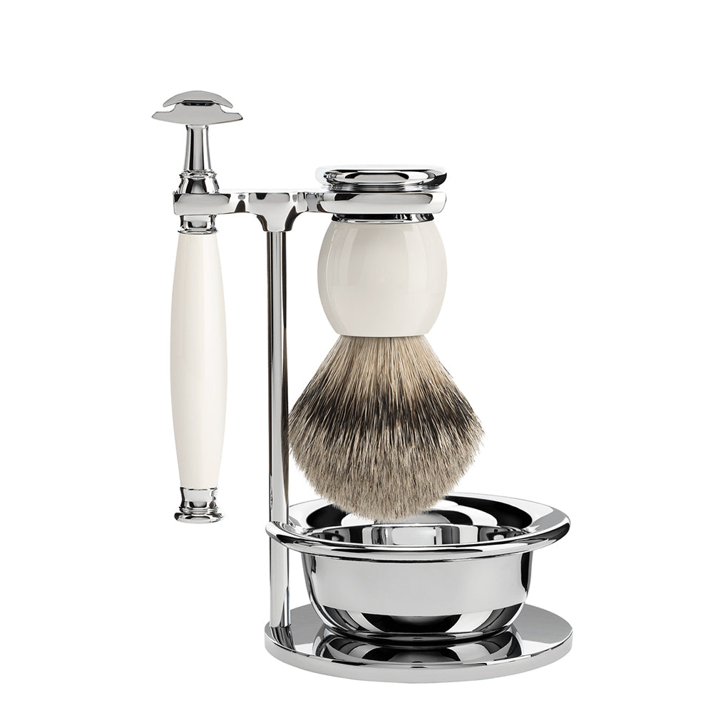 MUHLE SOPHIST Badger Brush 4 Piece Safety Razor Shaving Set