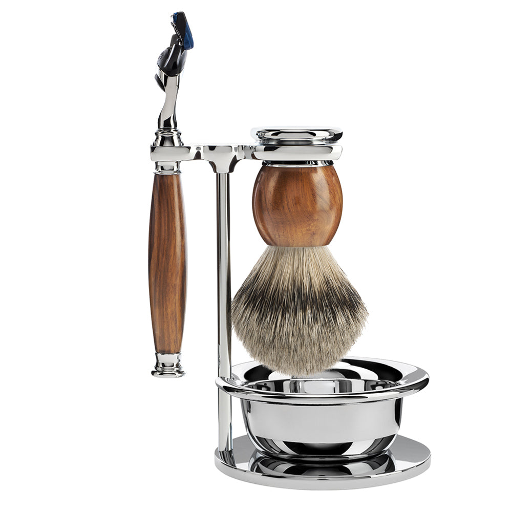 MUHLE SOPHIST Badger Hair 4 Piece Fusion Razor Shaving Set - S93H47SF