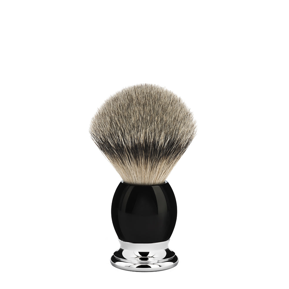 MÜHLE SOPHIST Silvertip Badger Shaving Brush in Black