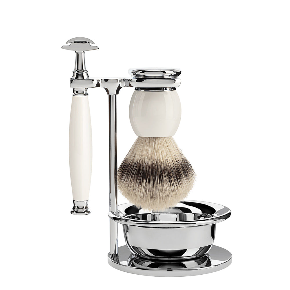 MUHLE SOPHIST Vegan Friendly 4 Piece Safety Razor Shaving Set