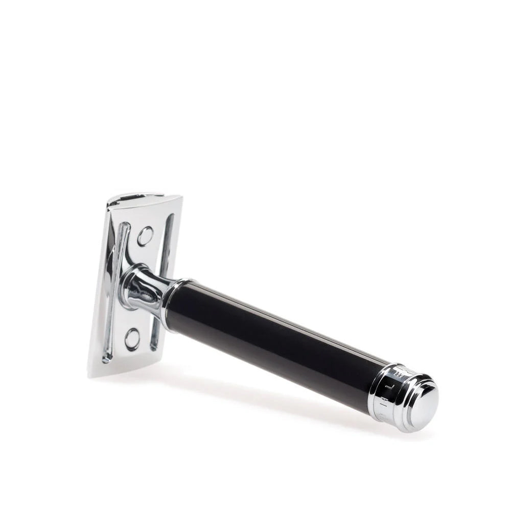 MÜHLE TRADITIONAL Black and Chrome Closed Comb Safety Razor