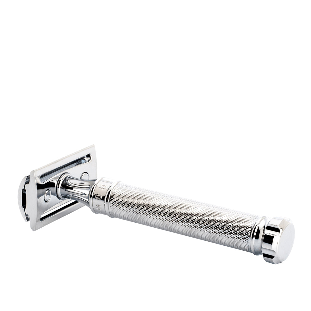 MUHLE TRADITIONAL Chrome Twist Closed Comb Safety Razor