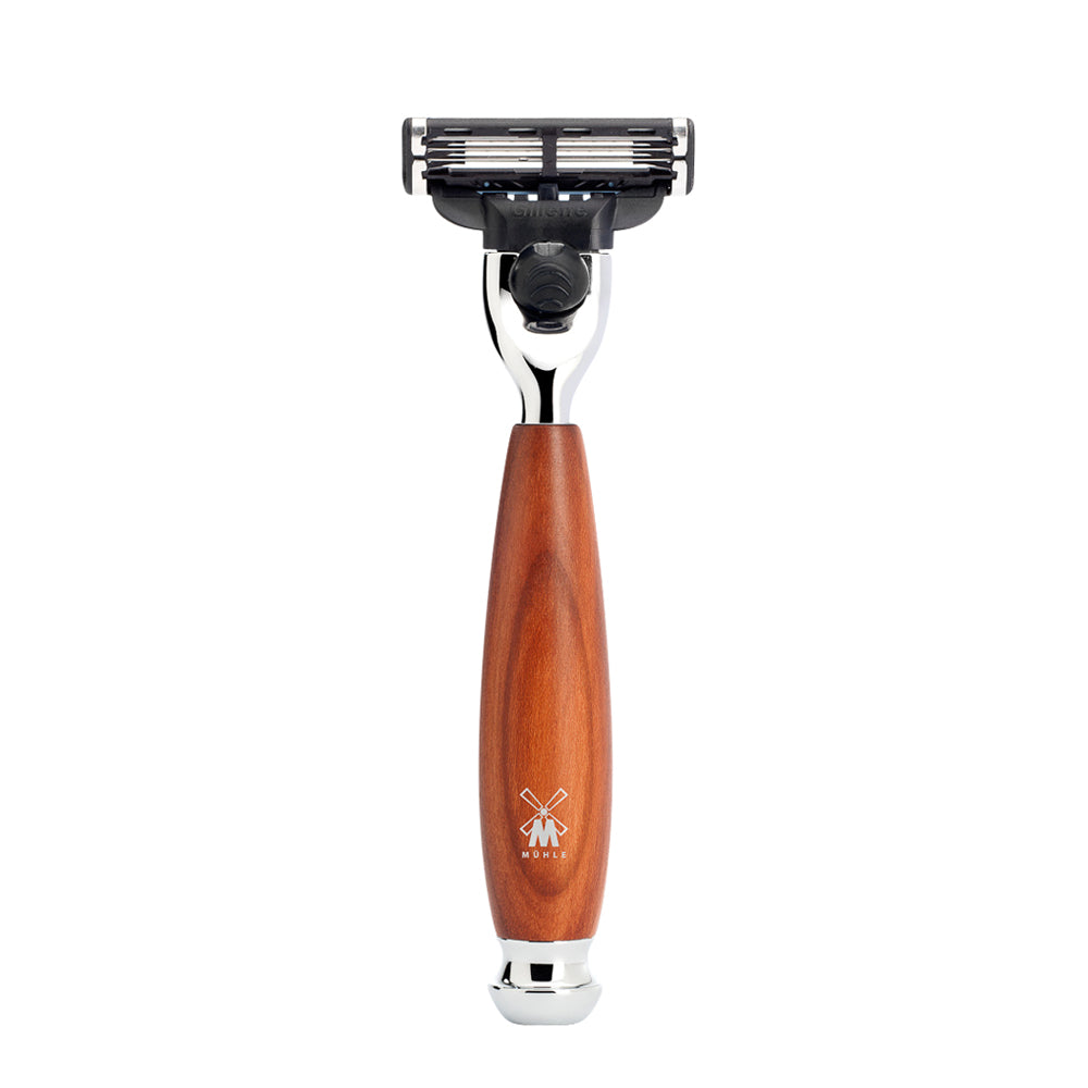 MUHLE VIVO Plum Wood Gillette Mach3 Razor