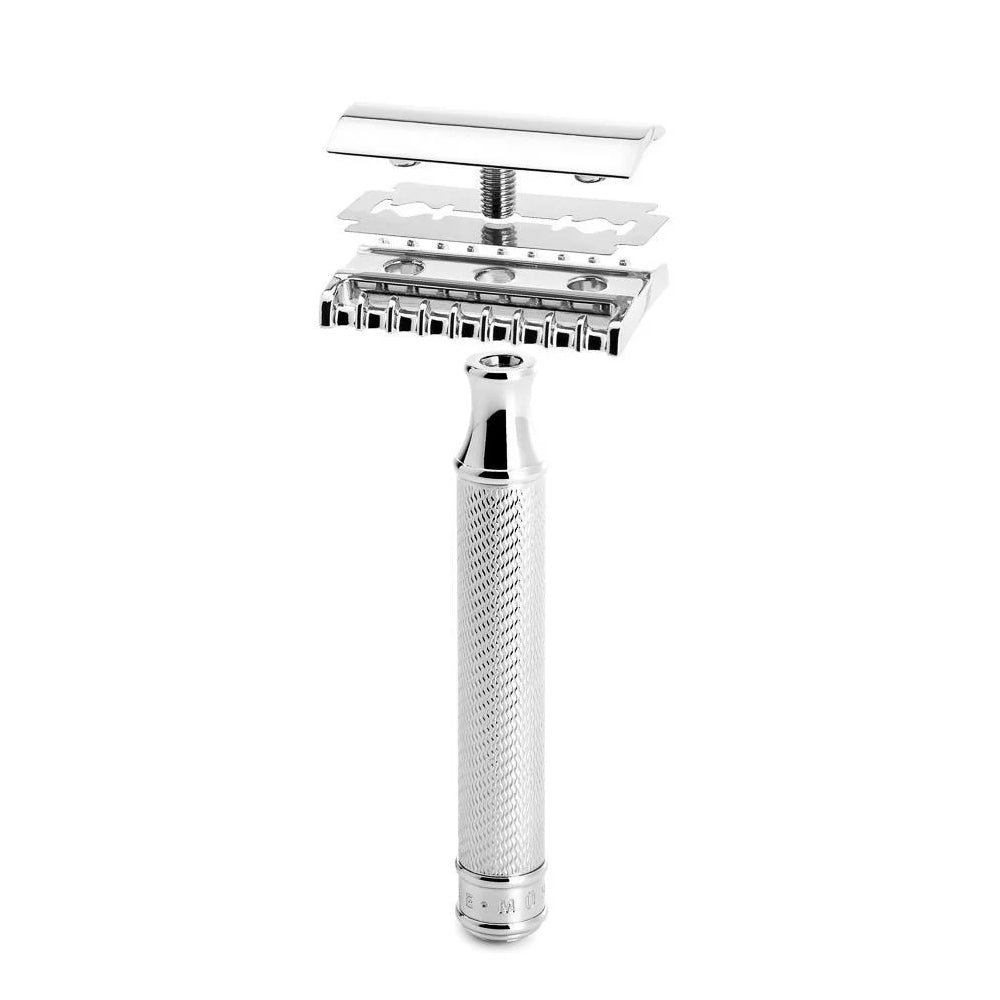 MUHLE TRADITIONAL Chrome Shaving Set R41 Safety Razor and Stand